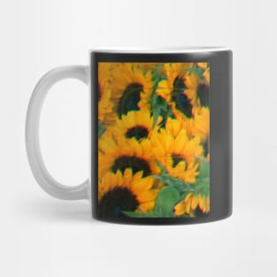 Glitched Sunflowers Mug